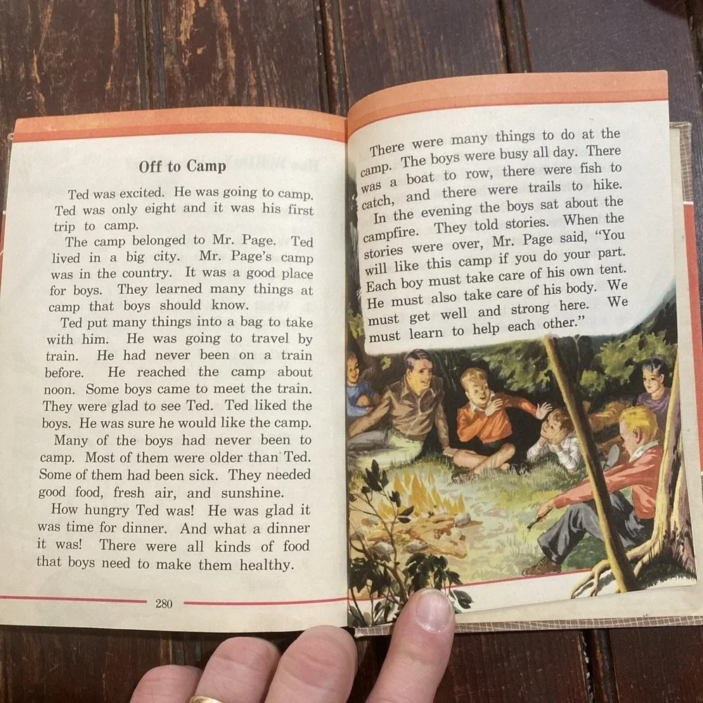 1949 First Reader THE‎ SEASONS PASS Textbook Scientific Living, Illustrated